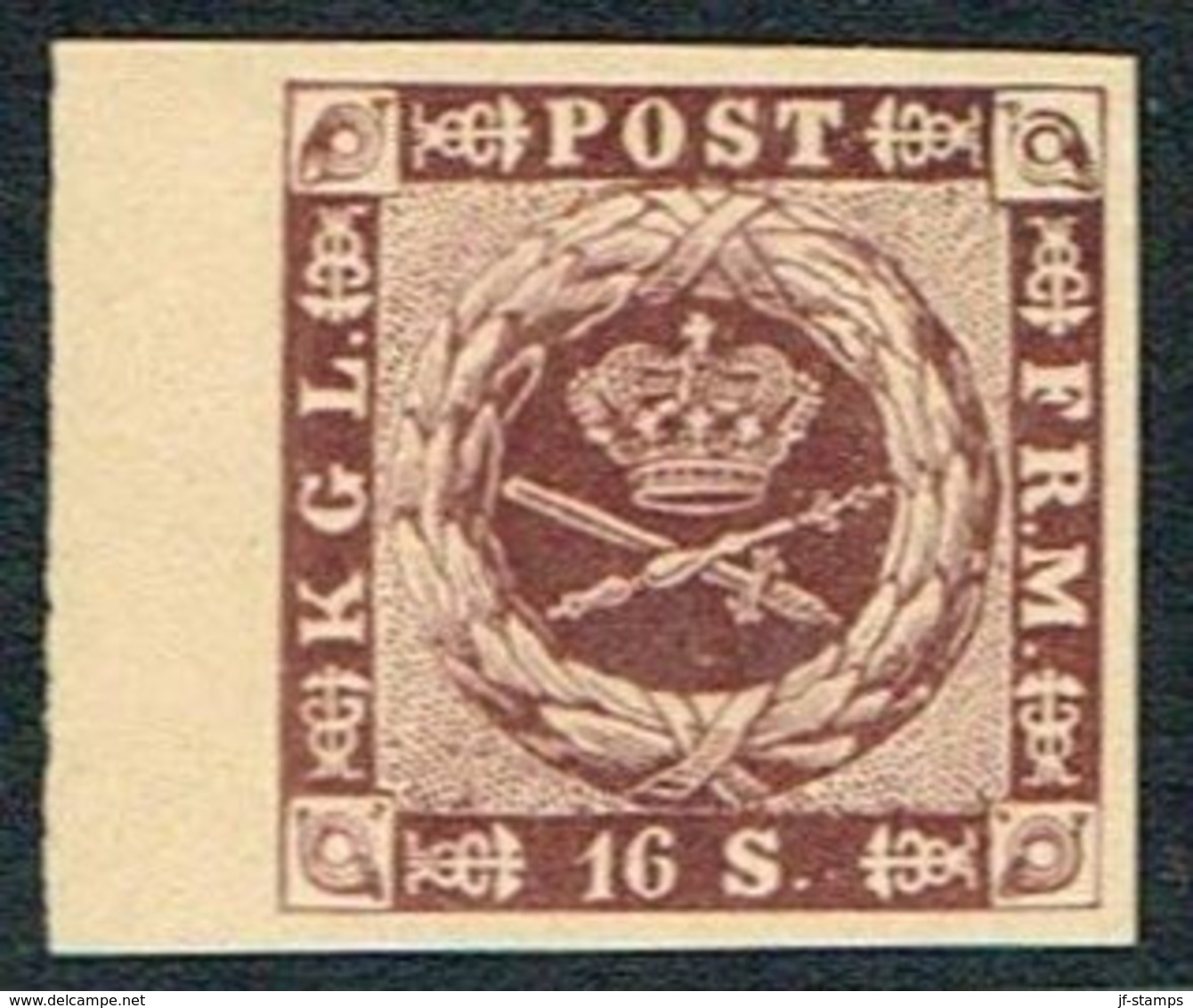 1886. Official Reprint. 16 Sk. Redlilac. (Michel 6 ND) - JF166978 - Essais & Réimpressions