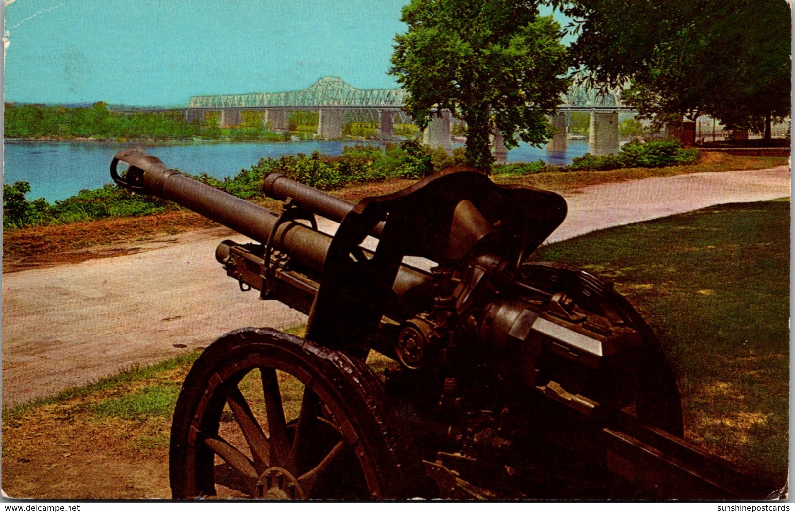 Tennessee Memphis View From DeSoto Park Showing Memphis-Arkansas Bridge In Background 1966 - Memphis