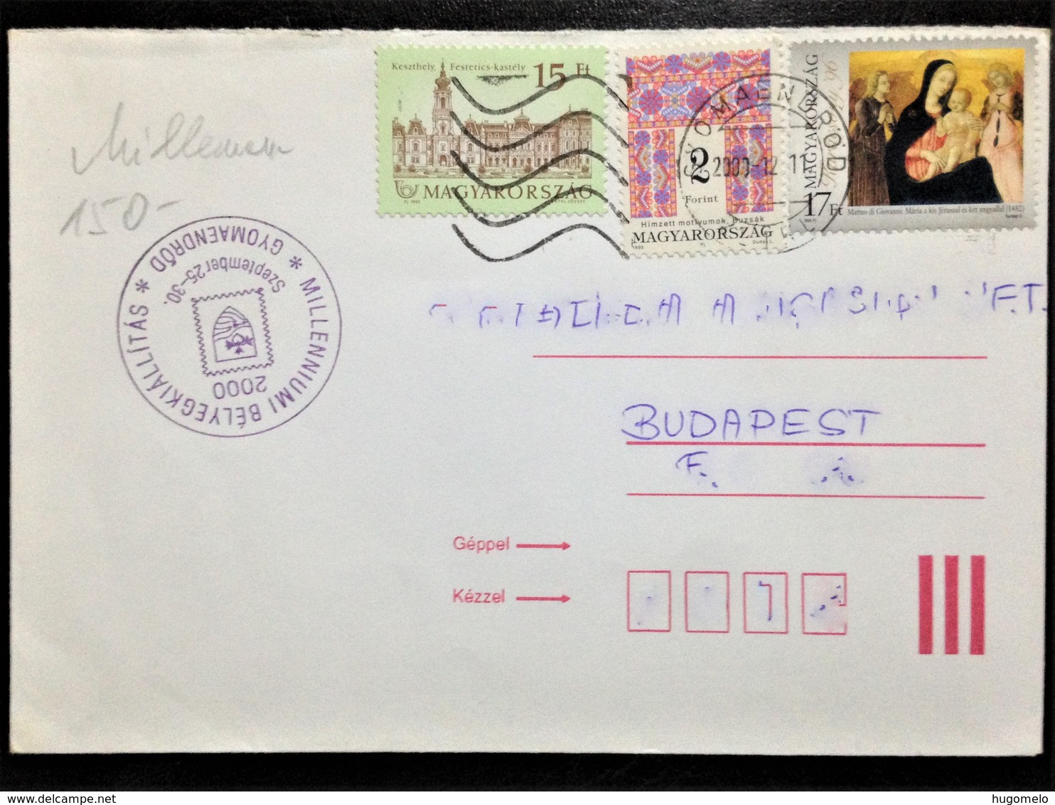 Hungary, Circulated Cover, "Religion", "Architecture", 2000 - Storia Postale