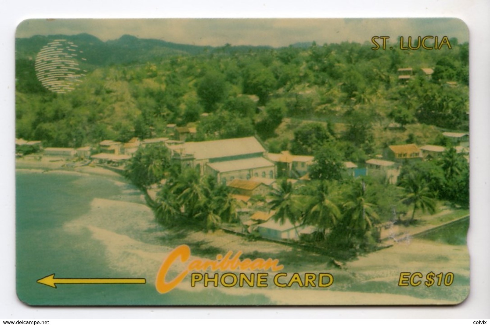 SAINTE LUCIE REF MV CARDS STL-13B Année 1994 10$ 13CSLB Coastline - Saint Lucia