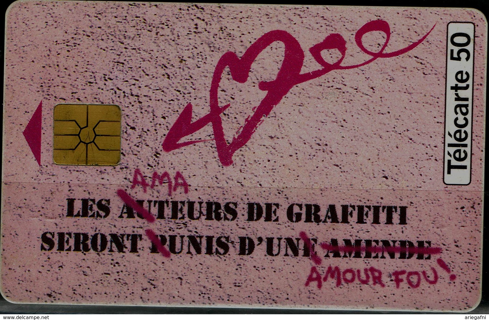 FRANCE 1995 PHONECARD PERFUME AMOUR FOU USED VF!! - Parfum