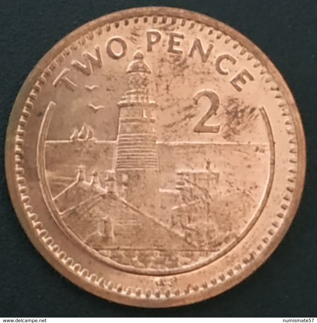 GIBRALTAR - 2 PENCE 1999 - Elizabeth II - 4ème Effigie - KM 774 - Gibraltar