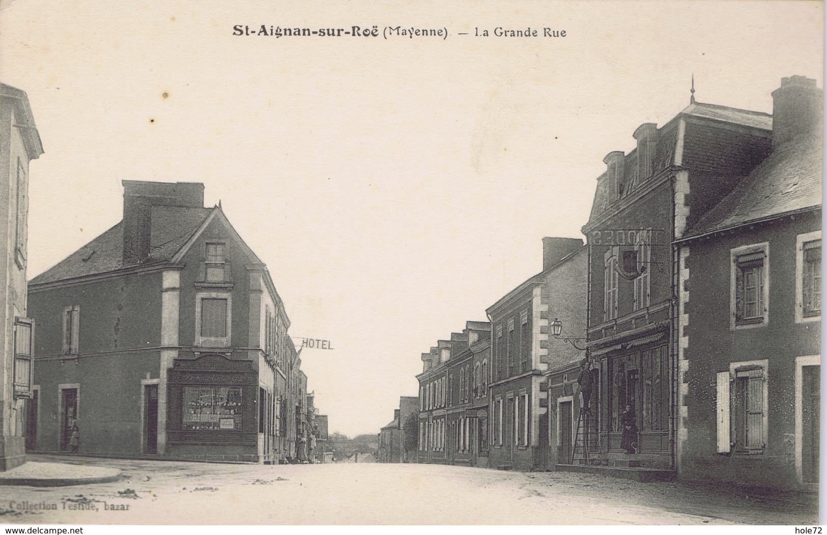 53 - Saint-Aignan-sur-Roë (Mayenne) - La Grande Rue - Saint Aignan Sur Rö