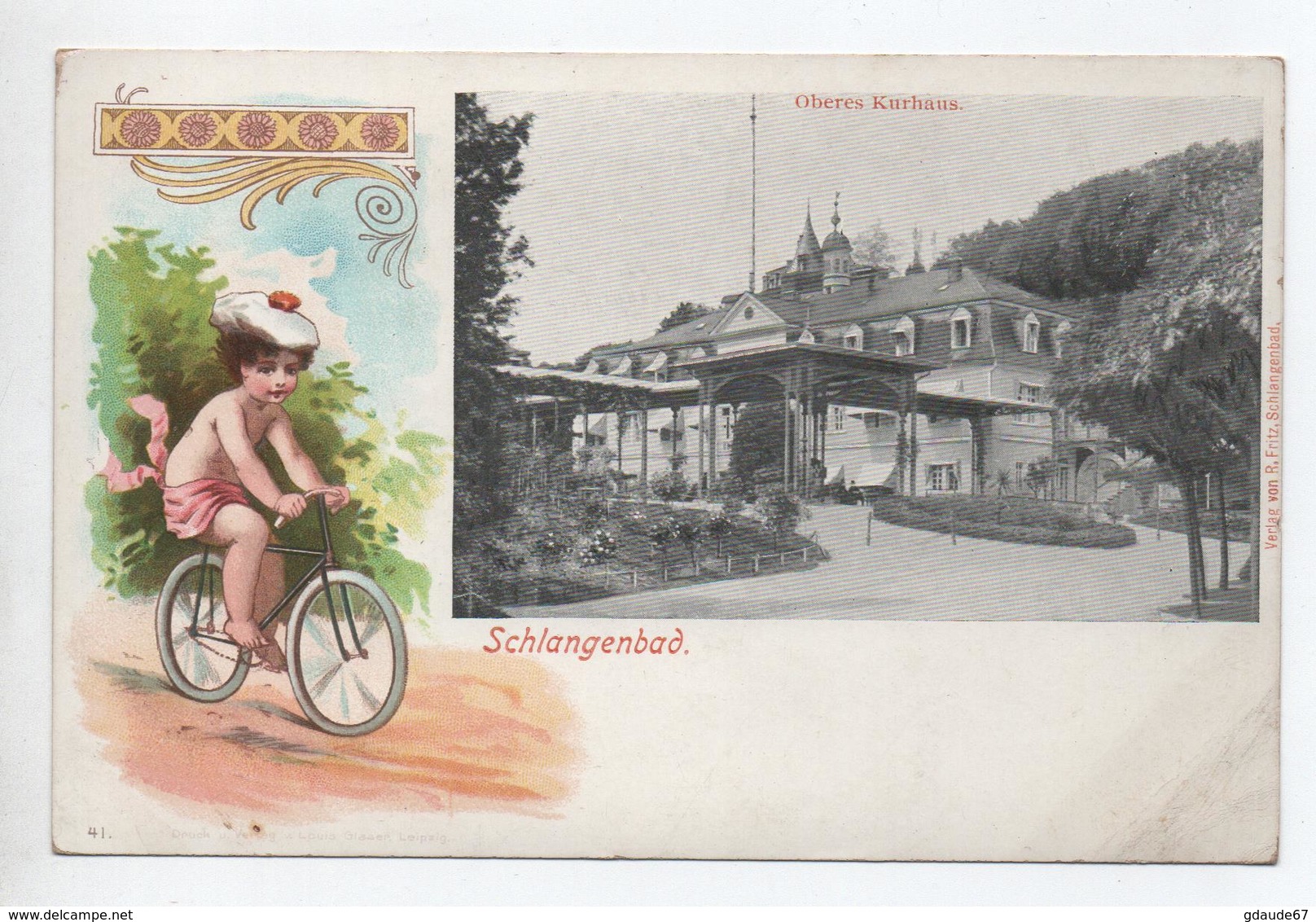 SCHLANGENBAD - OBERES KURHAUS - VELO / CYCLE - Schlangenbad