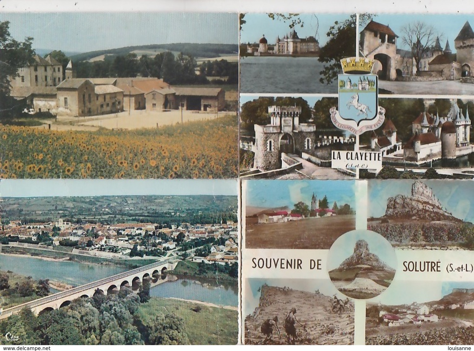 20 / 3 / 403. -  SAÔNE  ET LOIRE  ( 71 )   LOT DE 8  CPM  DIVERSES - TOUTES SCANÉES - 5 - 99 Cartes