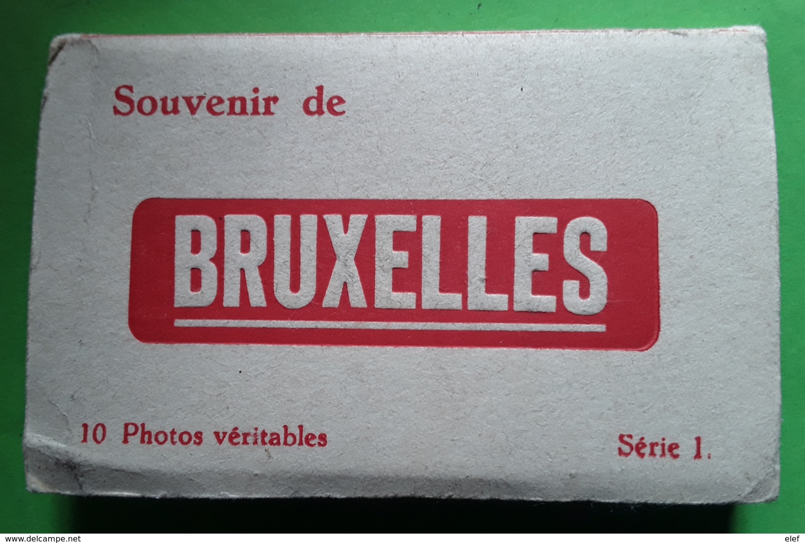 BRUXELLES, Belgique, Carnet Souvenir 10 Photos Véritables Serie 1,  Noir / Blanc , TB - Loten, Series, Verzamelingen