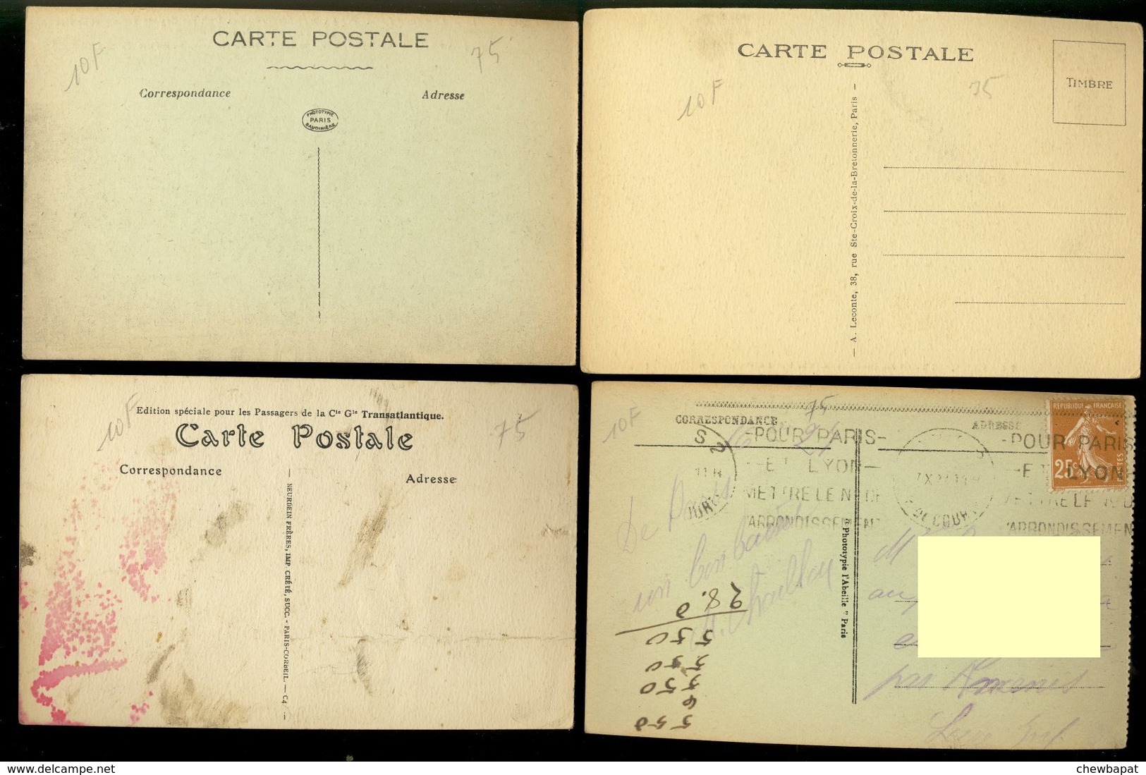 Paris - Lot De 20 Cartes Semi-modernes - Toutes Scannées - 5 - 99 Cartes