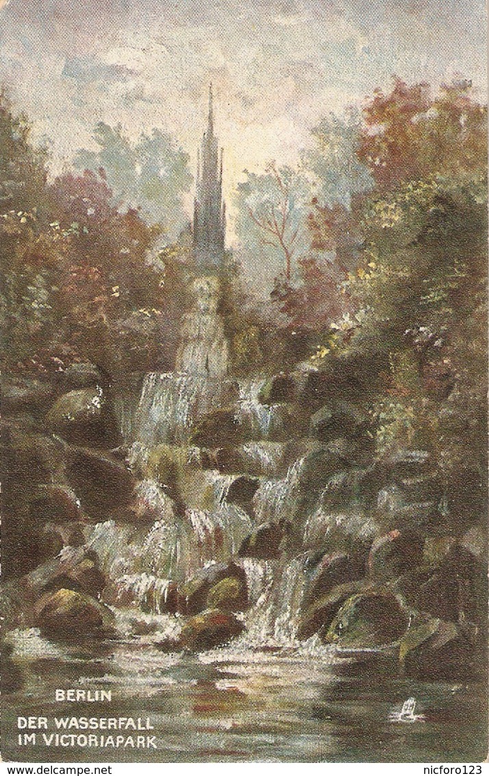 "Berlin. Der Wasserfall In Victoriapark" Tuck Oikette Germany PC # 162B - Tuck, Raphael