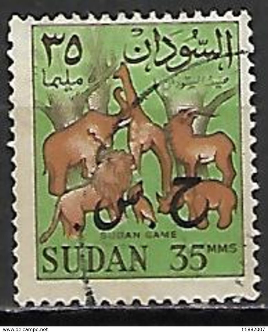SOUDAN   -   Timbre De Service  -   Animaux   Oblitéré,  Surchargé - Sudan (1954-...)