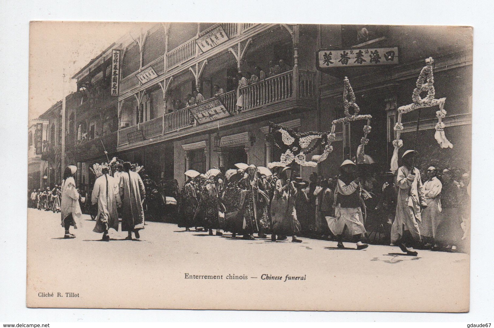 CHINE / CHINA - ENTERREMENT CHINOIS / CHINESE FUNERAL // TàD SHANGHAI BFE BUREAU FRANCAIS A L'ETRANGER Sur TYPE BLANC - Chine