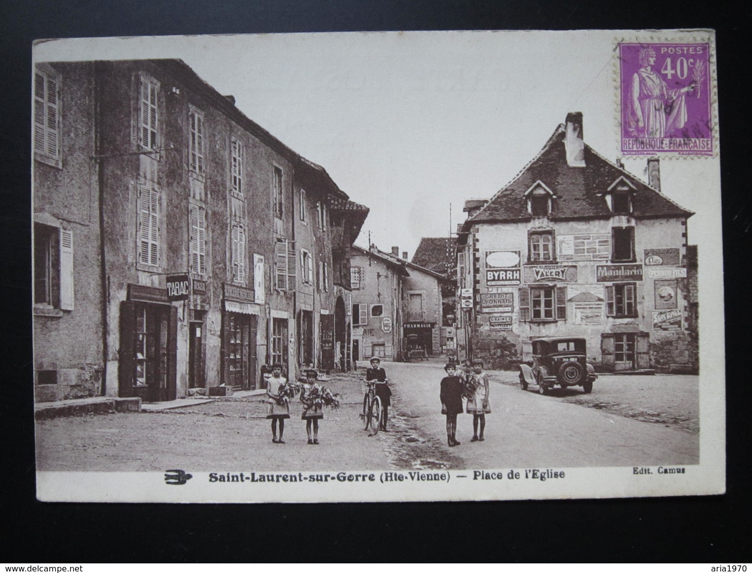 87 / SAINT LAURENT SUR GORRE    Place De L'Eglise - Saint Laurent Sur Gorre