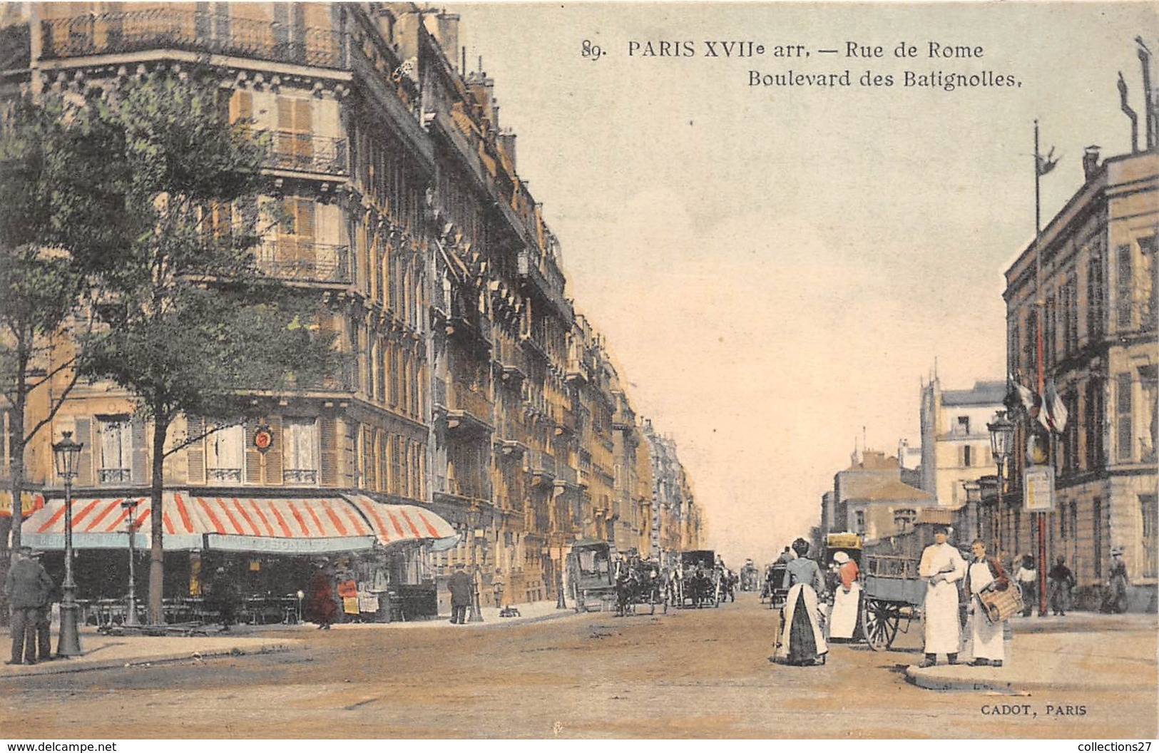 75017-PARIS-RUE DE ROME, BOULEVARD DES BATIGNOLES - Arrondissement: 17