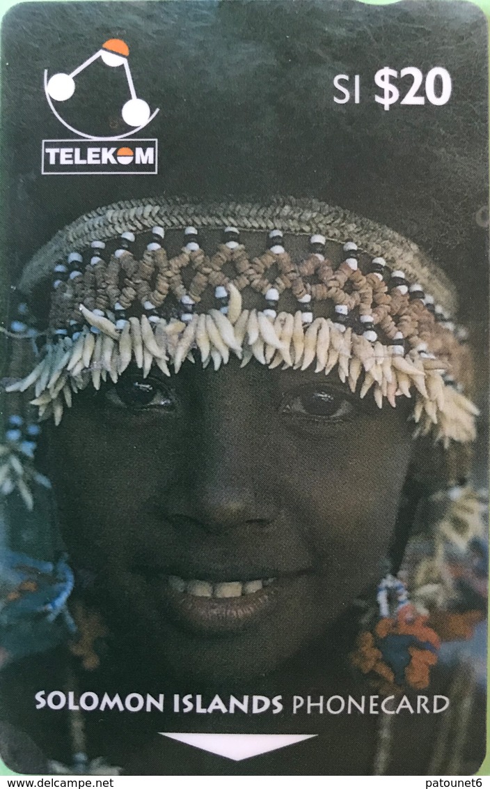 SALOMON  - Phoncard  - Cable § Wireless - Solomon Telecom -  Young Girl Of Sulufou Island  -  SI$20 - Solomoneilanden