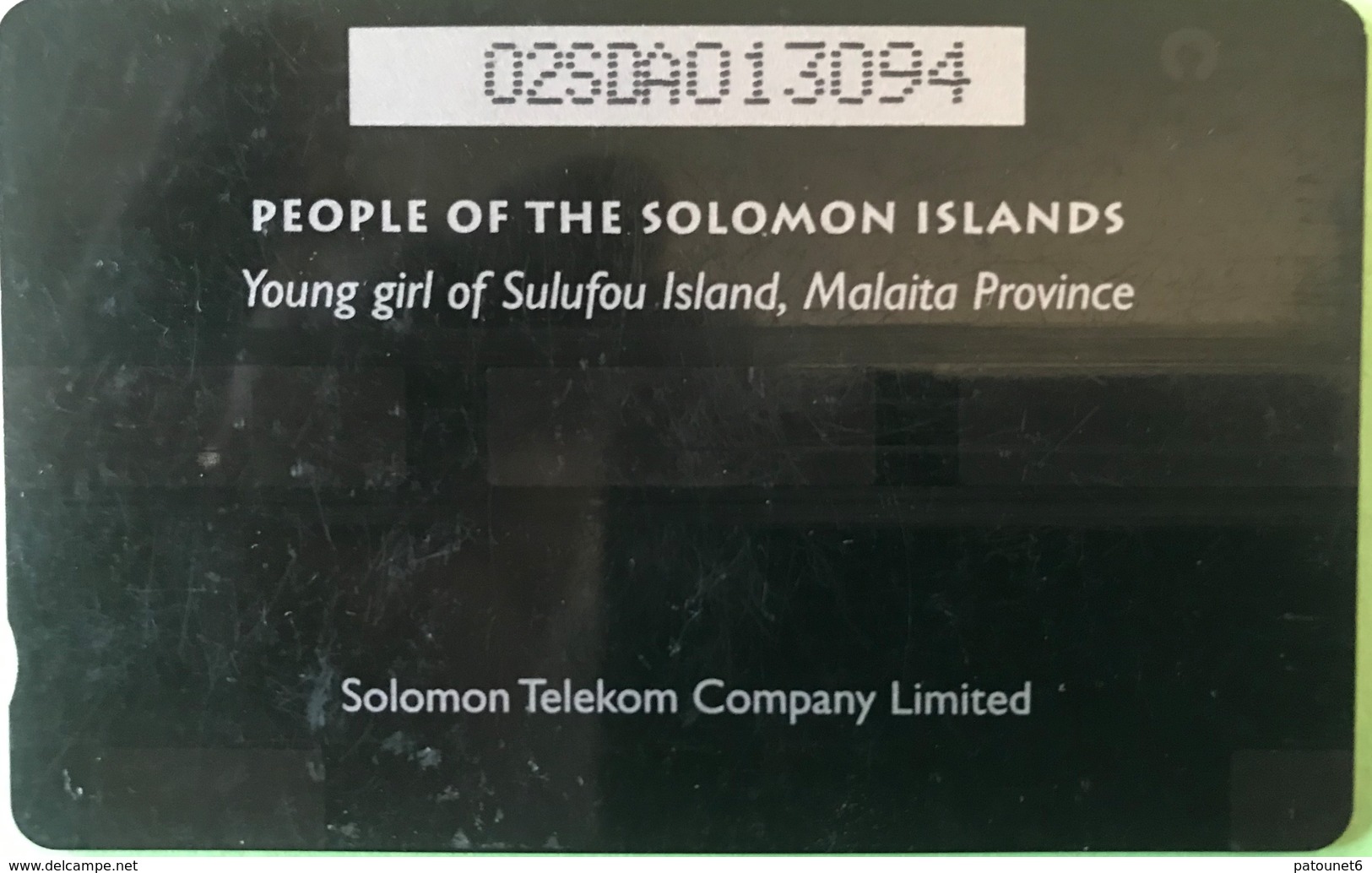 SALOMON  - Phoncard  - Cable § Wireless - Solomon Telecom -  Young Girl Of Sulufou Island  -  SI$20 - Isole Salomon