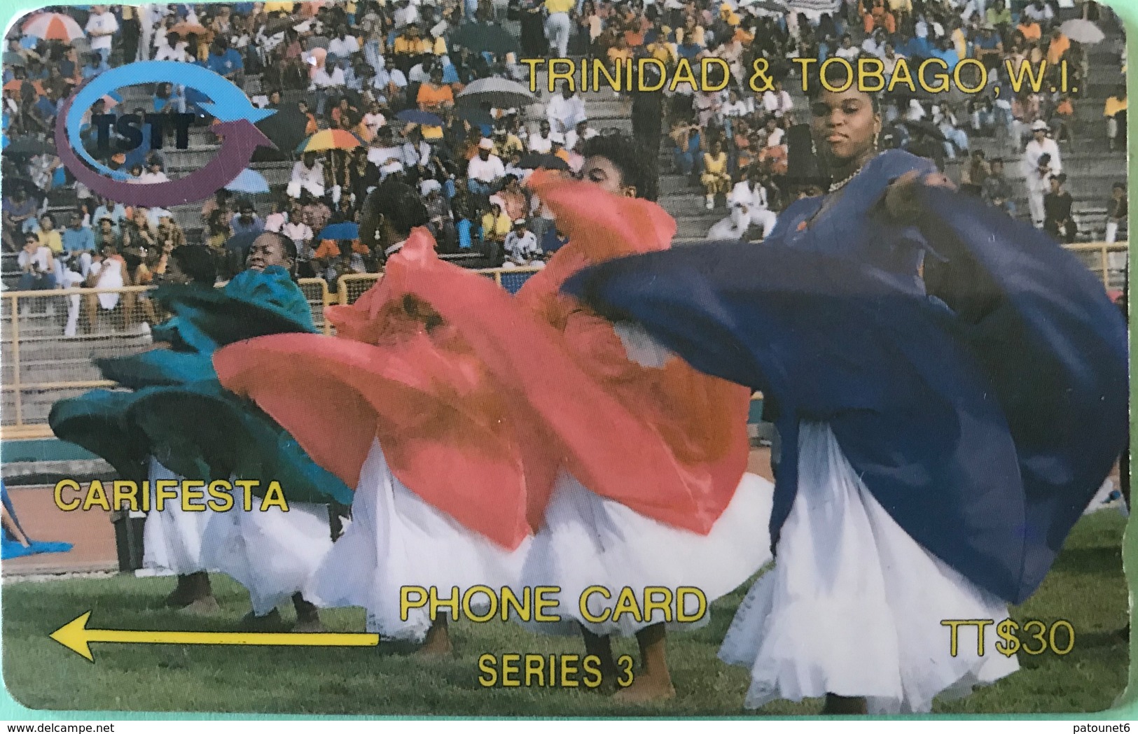 TRINITAD & TOBAGO  -  Phonecard  -  TSTT  -  CARIFESTA  -  TT $ 30 - Trinidad & Tobago