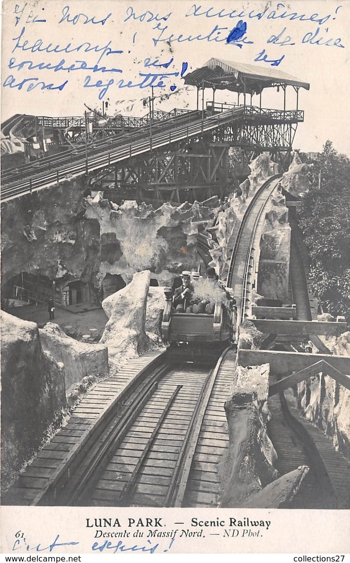 75017-PARIS- LUNA PARK, DESCENTE DU MASSIF NORD - SCENIC RAILWAY - Arrondissement: 17