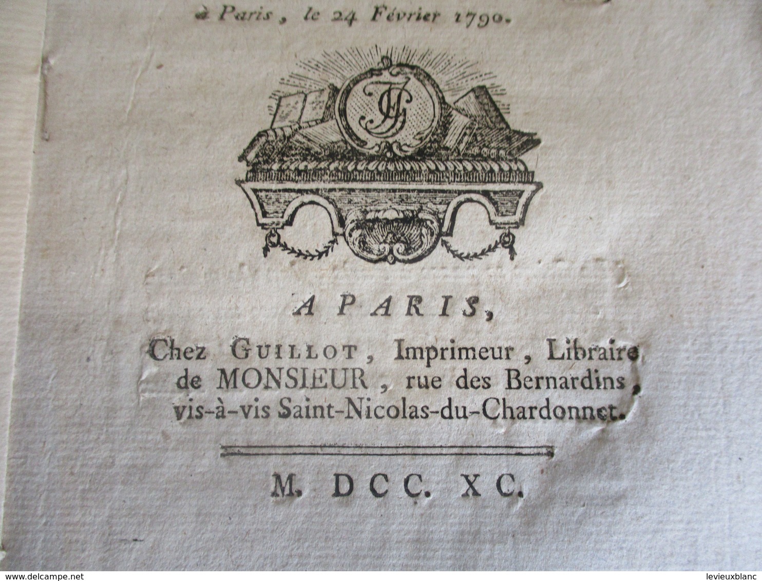 Fascicule Théâtre/"L'Héritage & L'Honnête Huissier"/Comédie En Un Acte & En Prose/Guillot Libraire De MONSIEUR/1790 FAT3 - 1701-1800