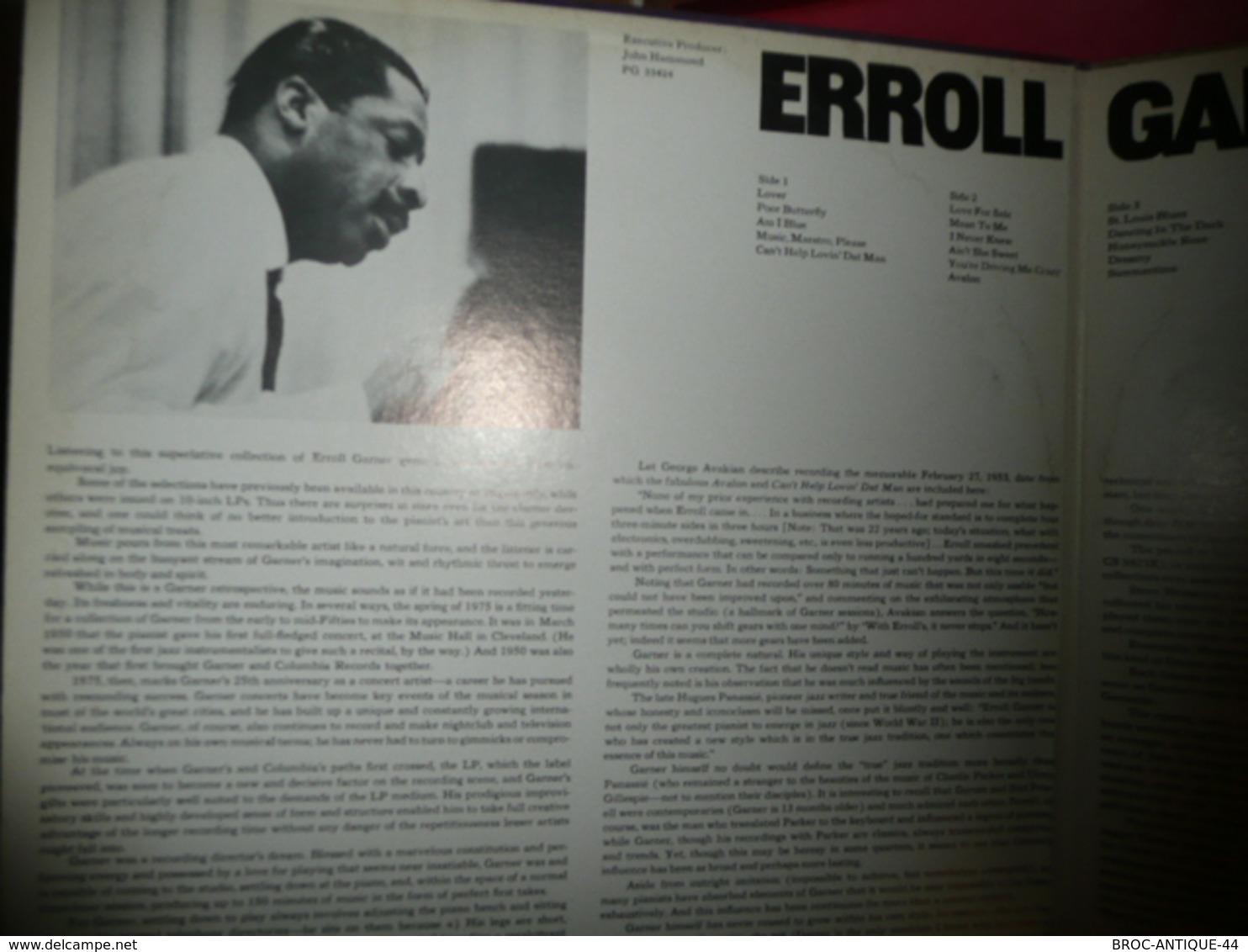 LP33 N°2944 - ERROLL GARNER - PLAY IT AGAIN, ERROLL ! - PG 33424 - 2 LP'S ***** EXCELLENT - Jazz