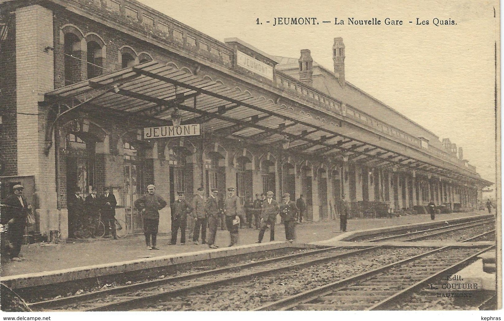 1. - JEUMONT : La Nouvelle Gare - Les Quais - Jeumont