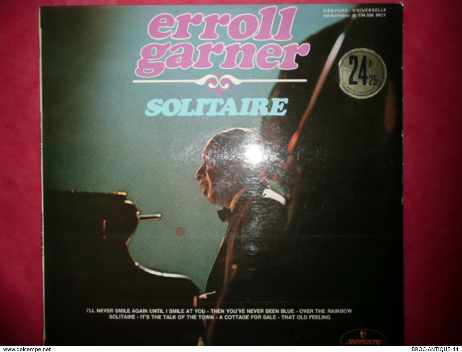 LP33 N°2947 - ERROLL GARNER - SOLITAIRE - 134.506 - DISQUE EPAIS ***** - Jazz