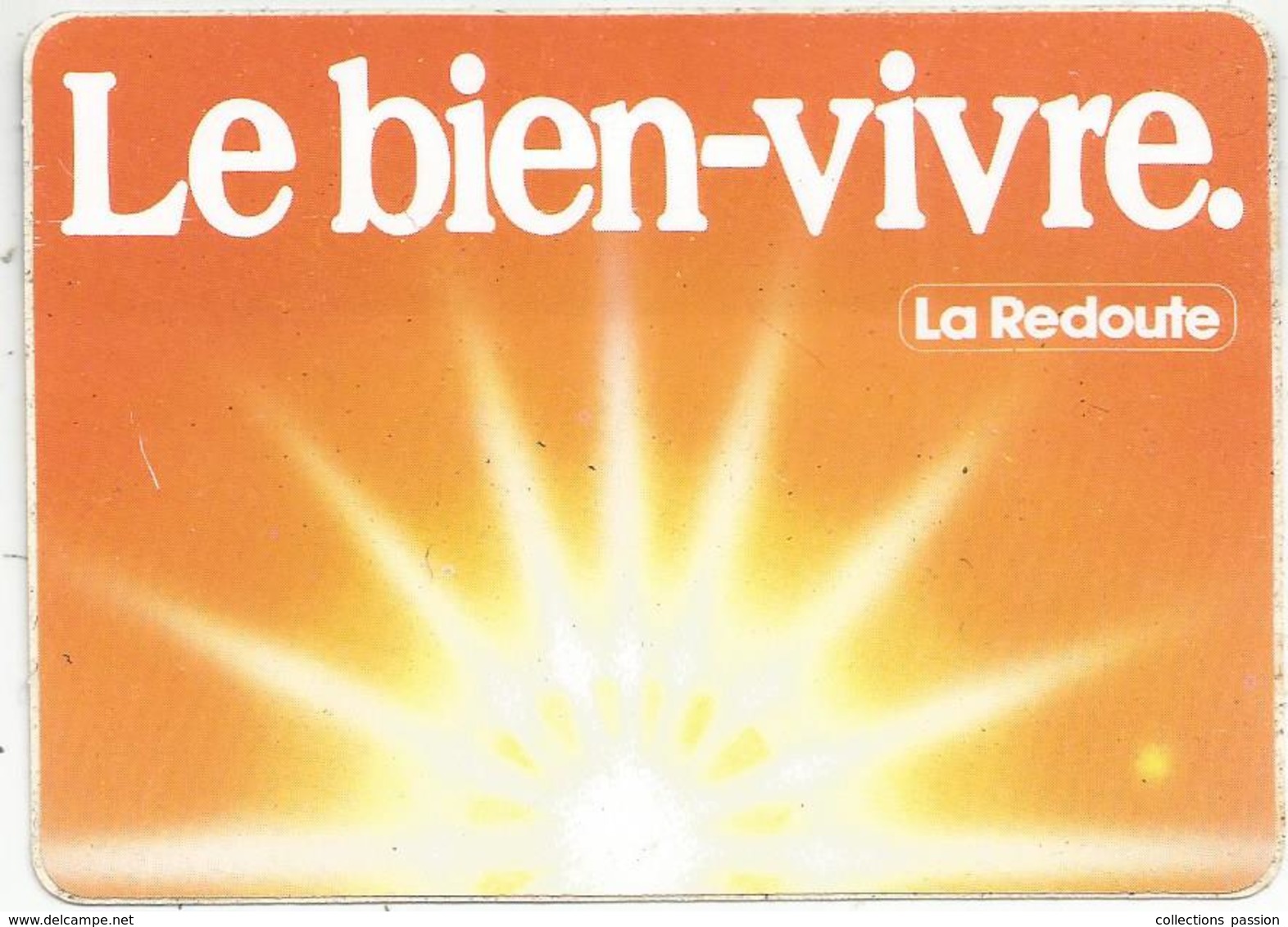 Autocollant , LA REDOUTE , Le Bien Vivre , Verso : Bon De Participation , Jeu , Gagnez La Route Du Soleil ,  2 Scans - Aufkleber