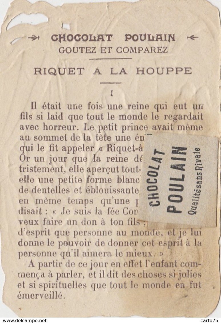 Contes Fables - Riquet à La Houppe - Fée - Découpi Gaufré Chocolat Poulain - Fairy Tales, Popular Stories & Legends