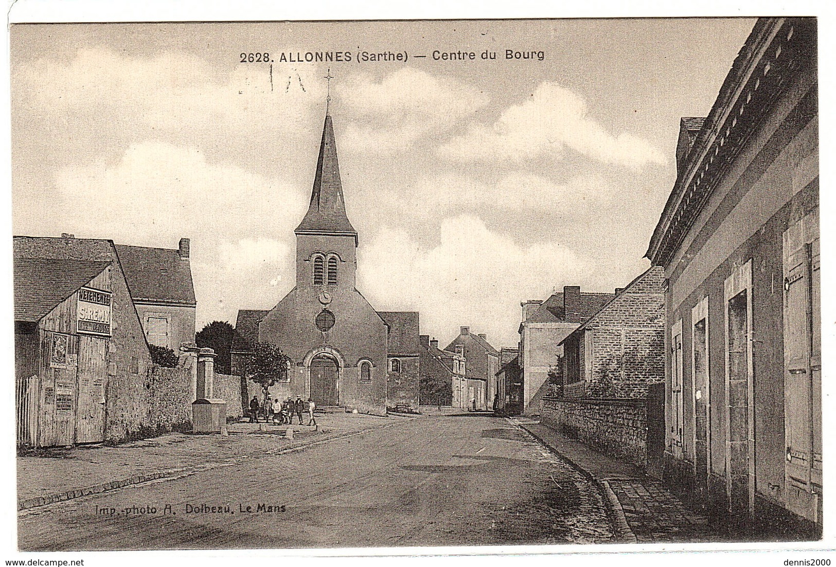 ALLONNES (72) - Centre Du Bourg - Ed. A. Dolbeau, Le Mans - Allonnes