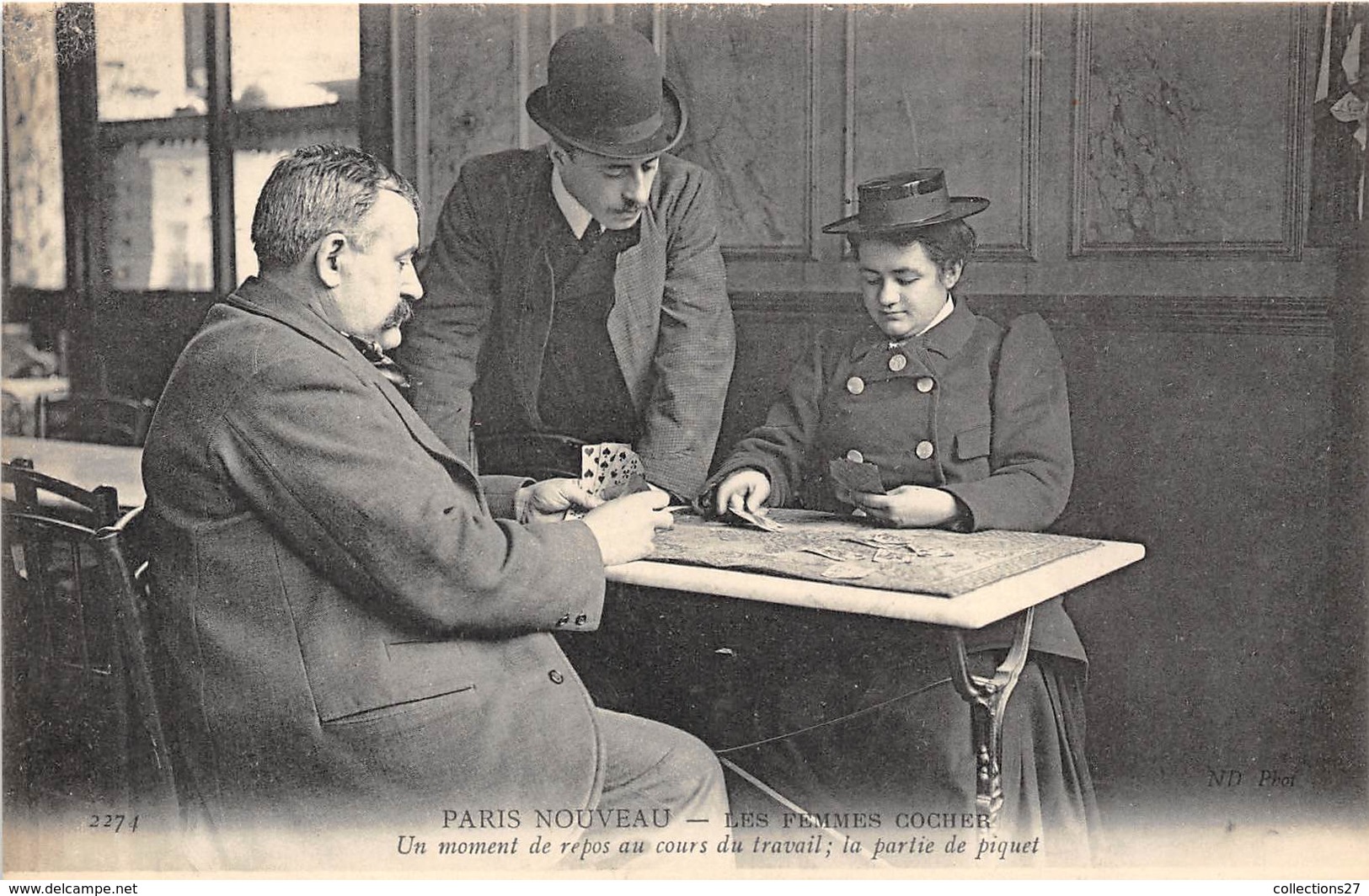 75-PARIS-LES FEMMES COCHER - Nahverkehr, Oberirdisch