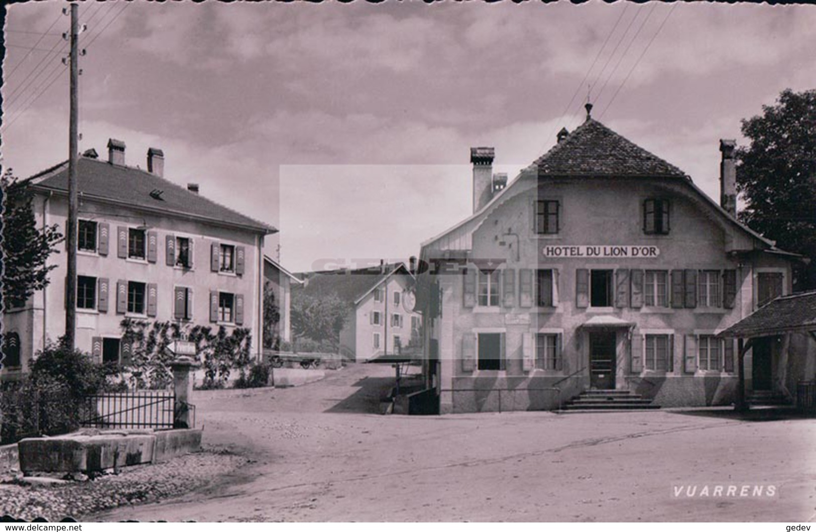 Vuarrens VD, Hôtel Restaurant Du Lion D'Or Et Fontaine (8955) - Vuarrens