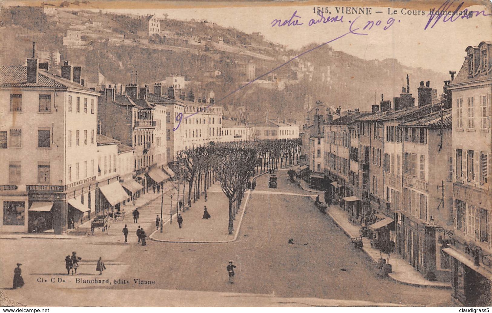 1154 "VIENNE -LE COURS ROMESIAN" ANIMATA CARTOLINA  ORIGINALE - Ringstrasse