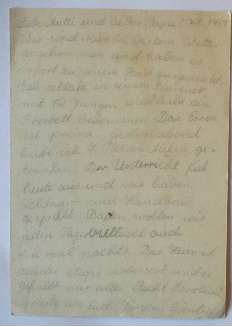 Nieblum Auf Föhr, Karte 1951 Aus Dem Schullandheim Bei Wyk Auf Föhr (14465) - Autres & Non Classés