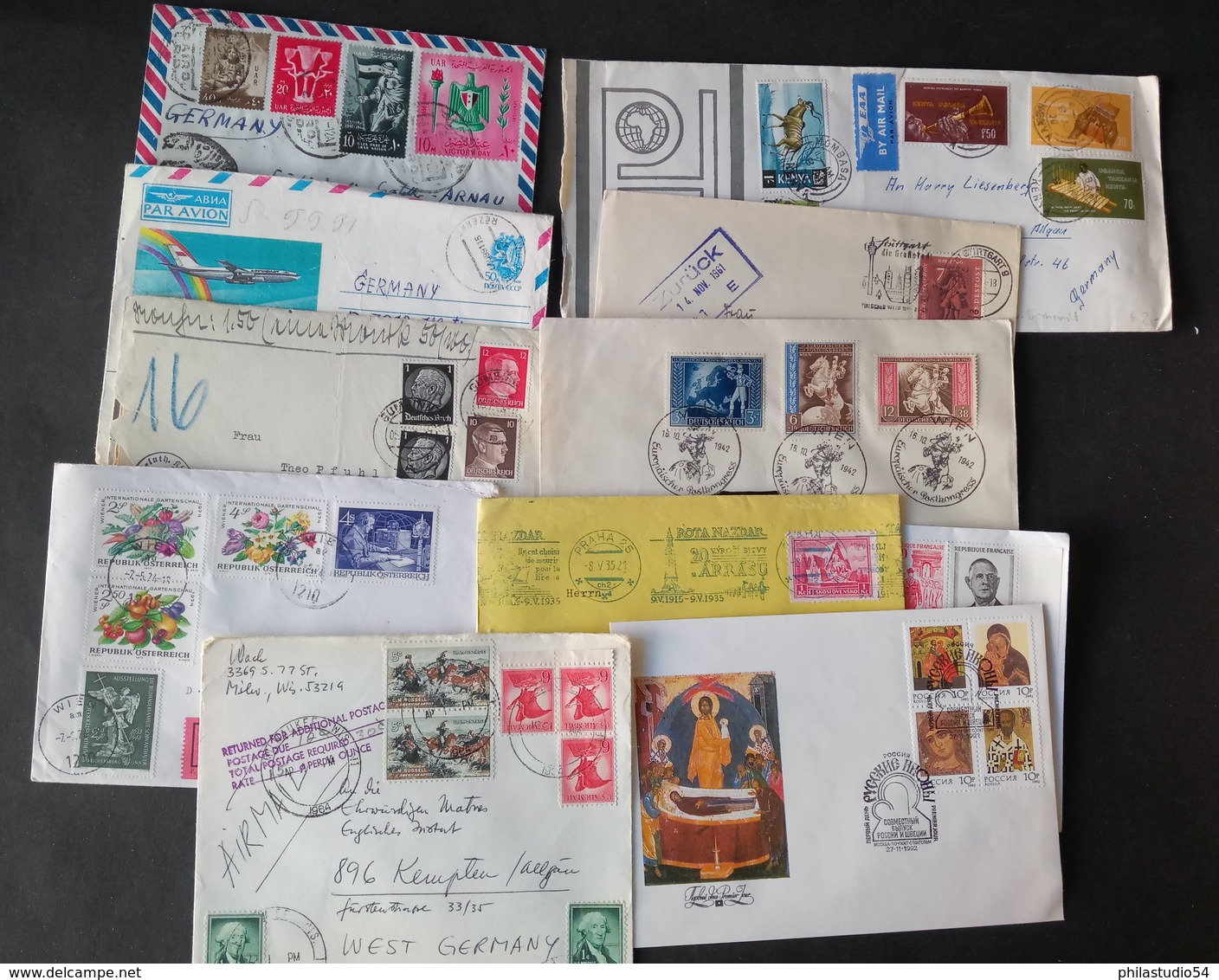 WORLDWIDE: Hundreds Of Covers And Cards Mostly Past 1945 - Alla Rinfusa (max 999 Francobolli)