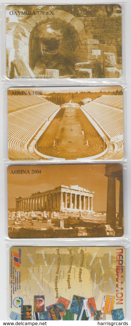 GREECE - 2nd Collectible Telecard Exhibition , Set 4 Cards, Exhibition At Athens(Helexpo),Tirage 1000, 12/01 - Griechenland