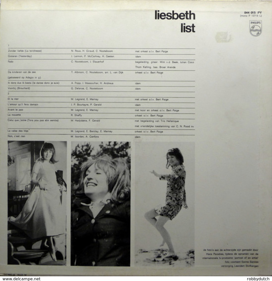 * LP *  LIESBETH LIST - SAME (Holland 1966 EX-!!) - Andere - Nederlandstalig