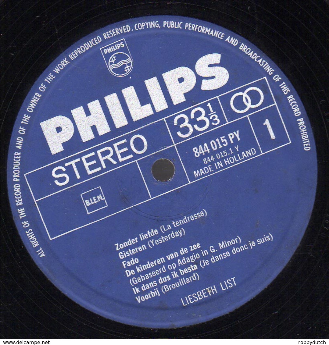 * LP *  LIESBETH LIST - SAME (Holland 1966 EX-!!) - Autres - Musique Néerlandaise