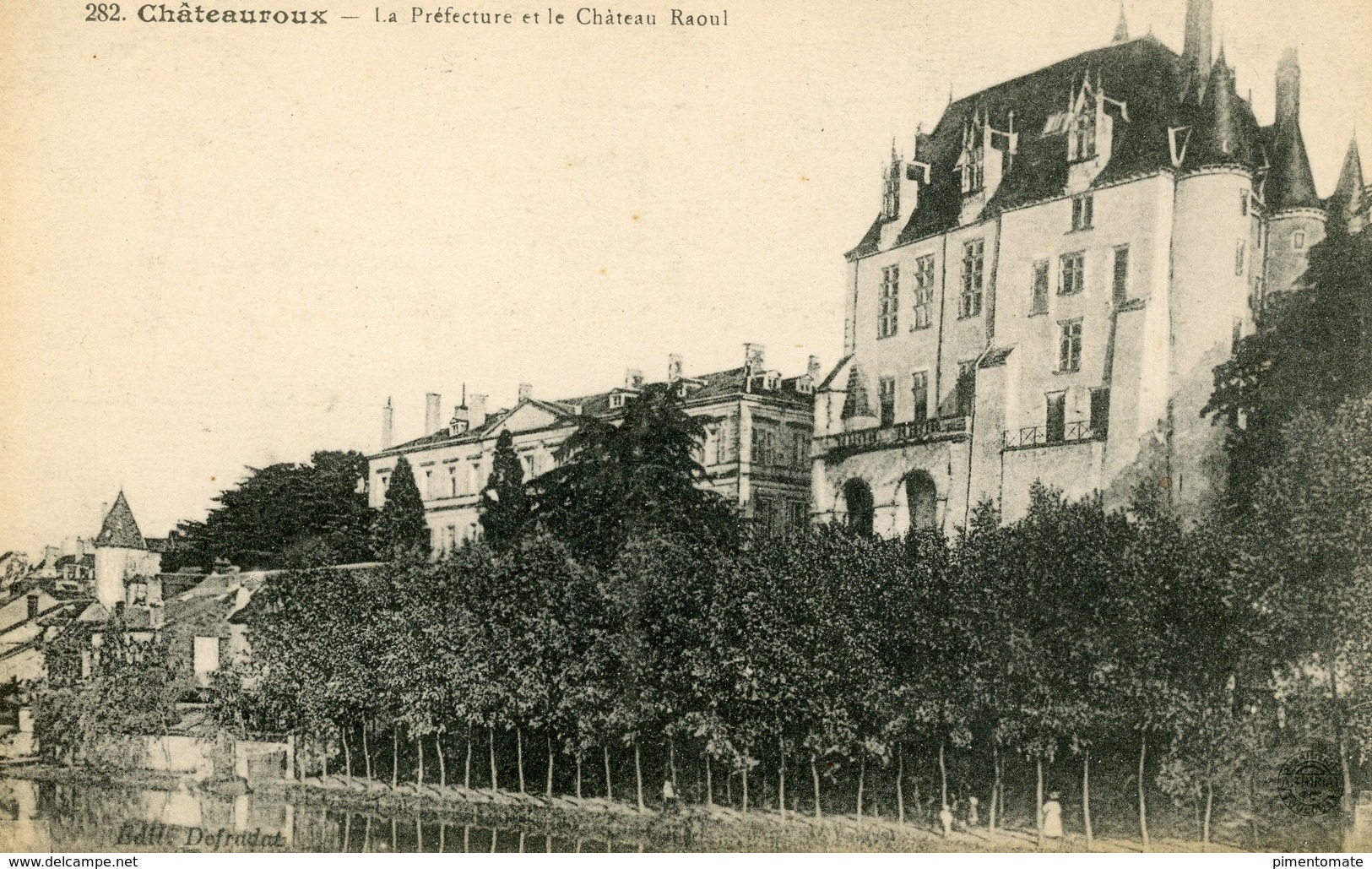 CHATEAUROUX LE PREFECTURE ET LE CHATEAU RAOUL - Chateauroux