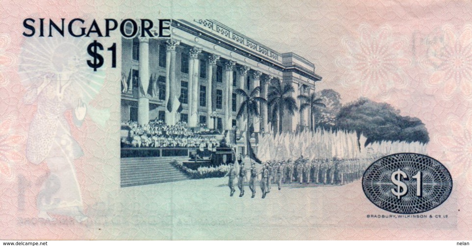 SINGAPORE 1 DOLLAR 1976 P-9   AUNC  SERIE A/40  016090 - Singapore