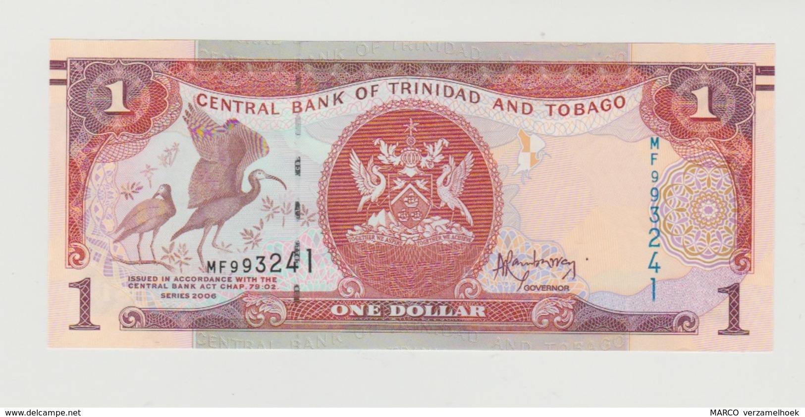 Banknote Central Bank Of Trinidad And Tobago 1 Dollar 2006 UNC - Trinidad En Tobago