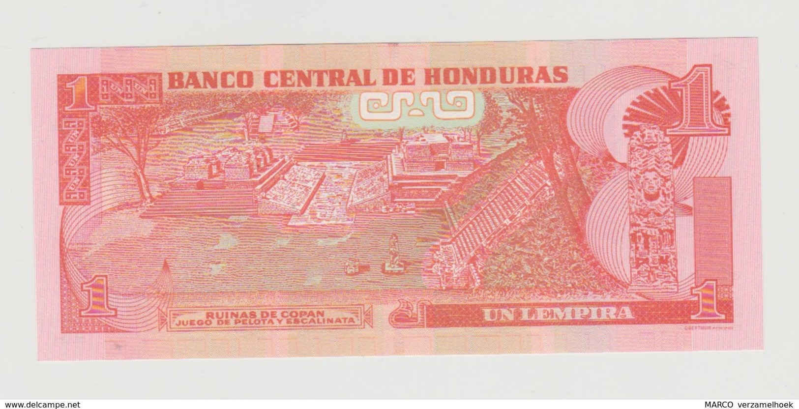 Banknote Banco Central De Honduras 1 Lempria 2014 UNC - Honduras