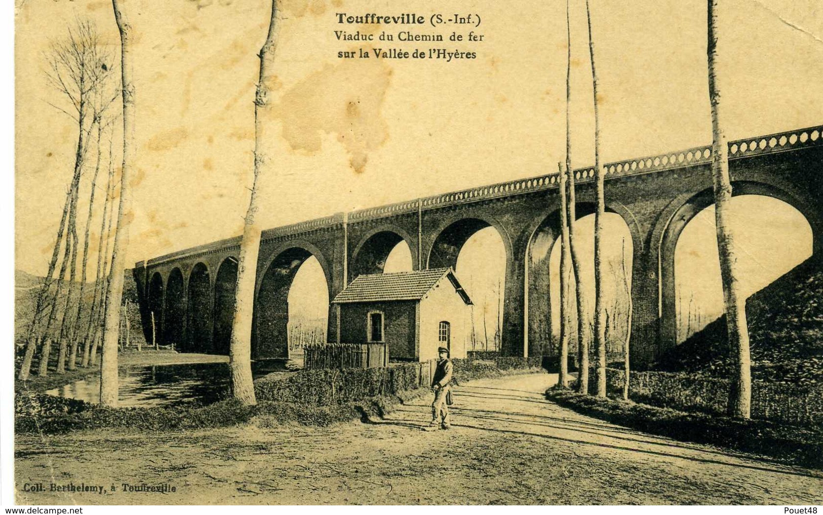 76 - TOUFFREVILLE - Viaduc Du Chemin De Fer Sur La Vallée De L'Hyère. - Other & Unclassified