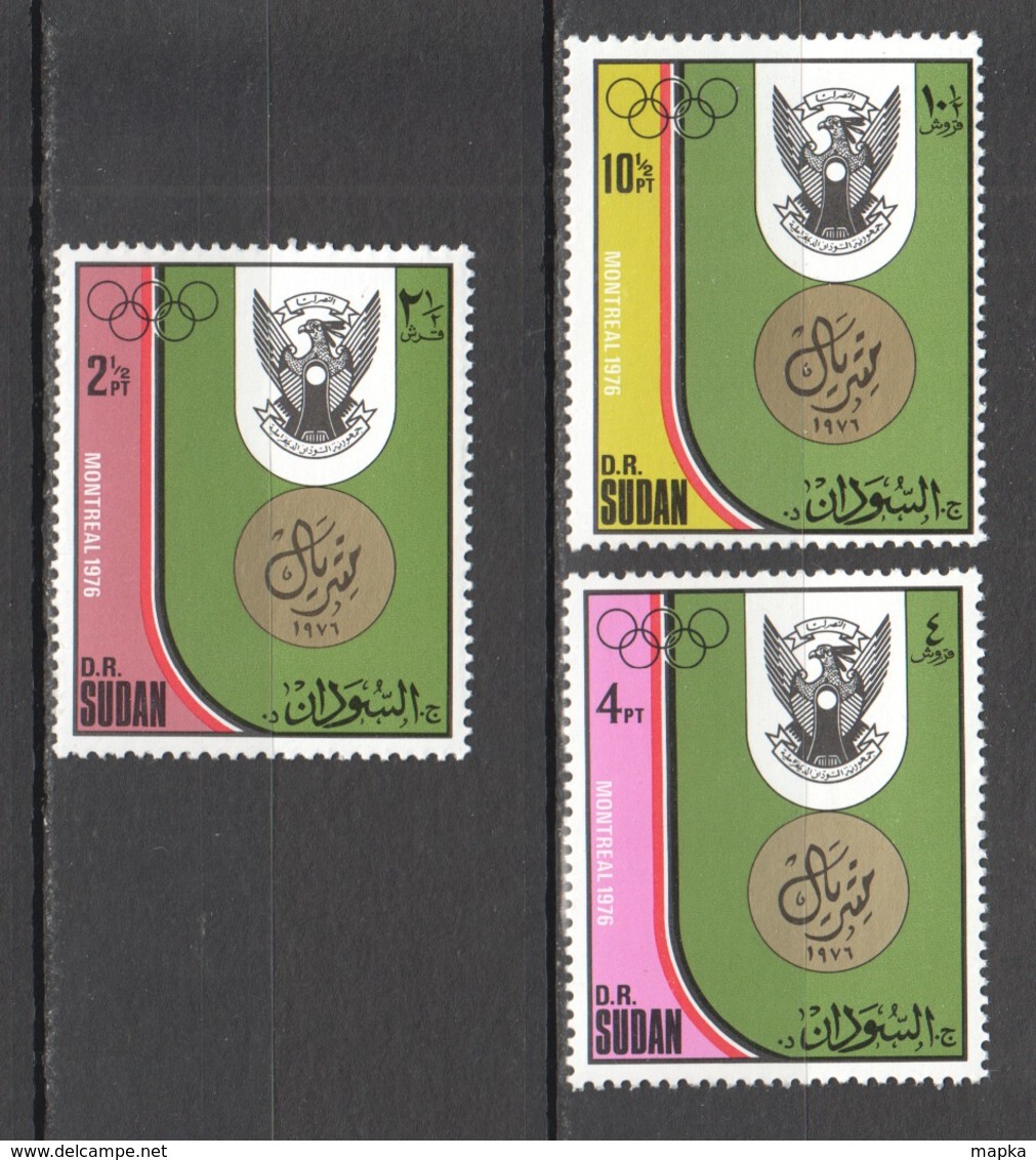 UU500 ONLY ONE IN STOCK SUDAN OLYMPIC GAMES MONTREAL 1976 MICHEL #328-30 1SET MNH - Ete 1976: Montréal