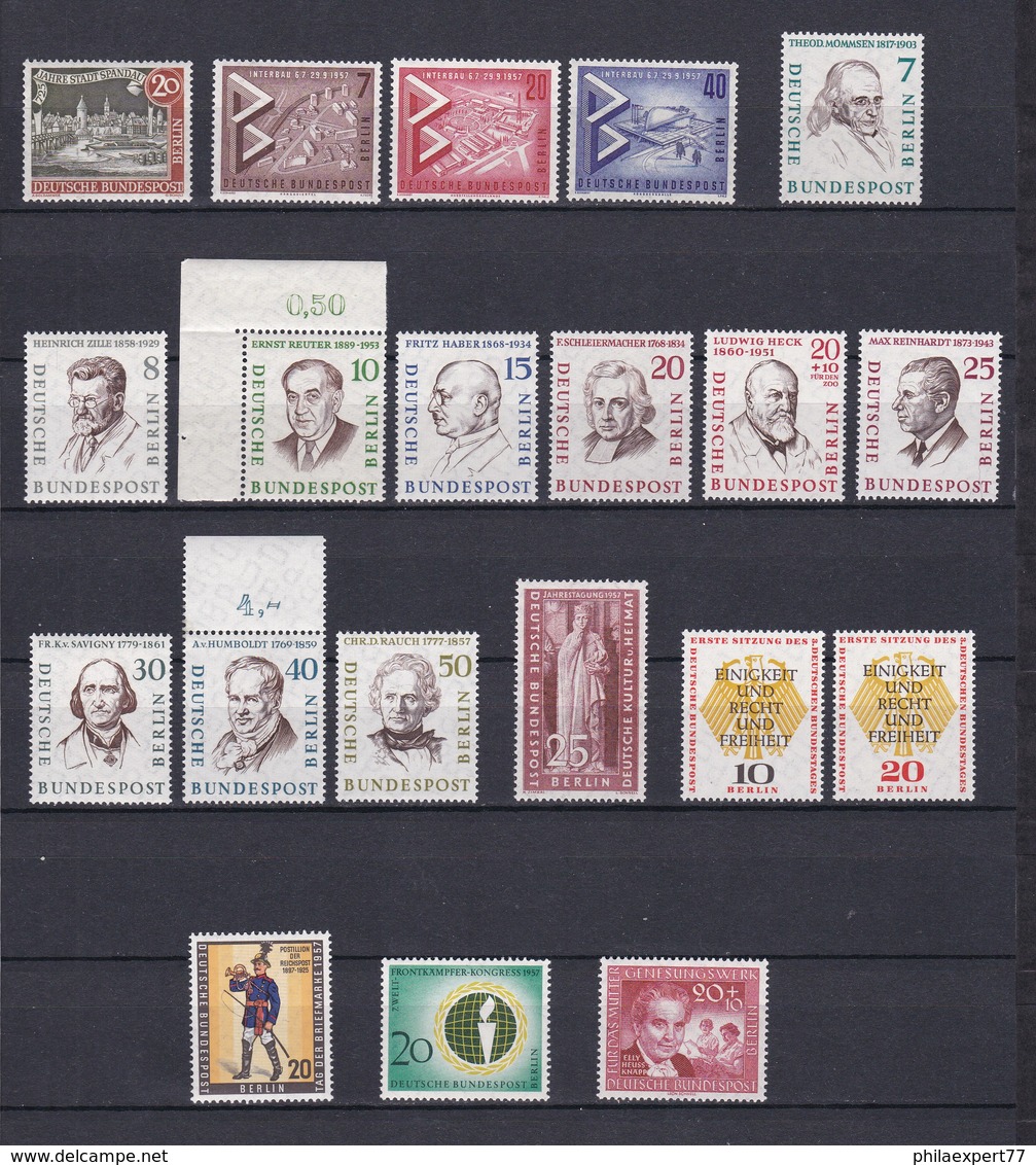 Berlin - 1957 - Michel Nr. 159/178 - Postfrisch  - 30 Euro - Ungebraucht