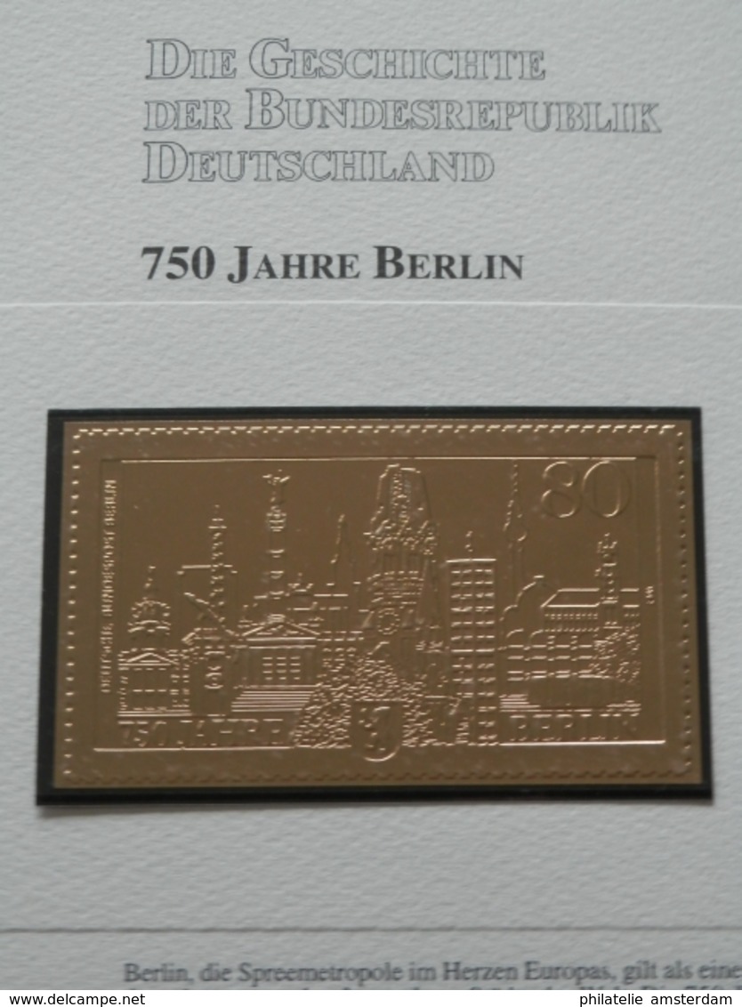 Germany Federal Republic 1947-1991: Rarities in limited 99.8% fine gold edition