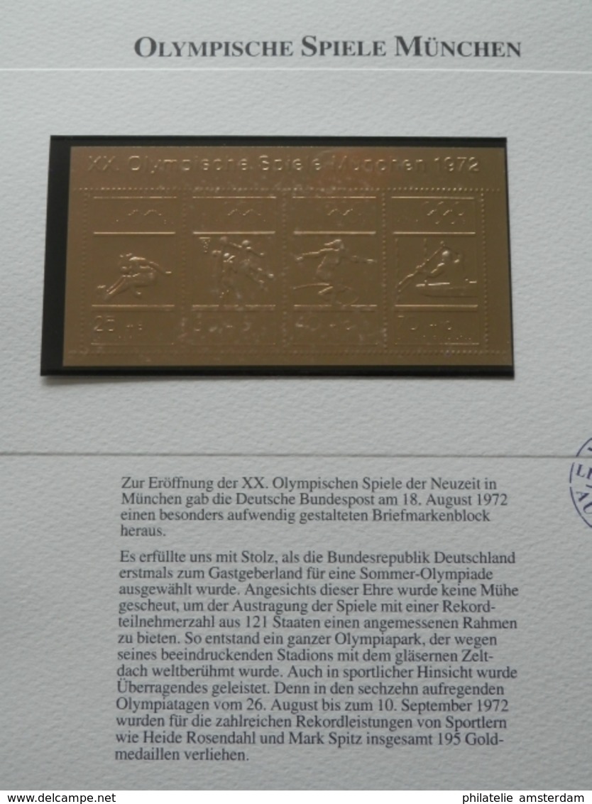 Germany Federal Republic 1947-1991: Rarities in limited 99.8% fine gold edition