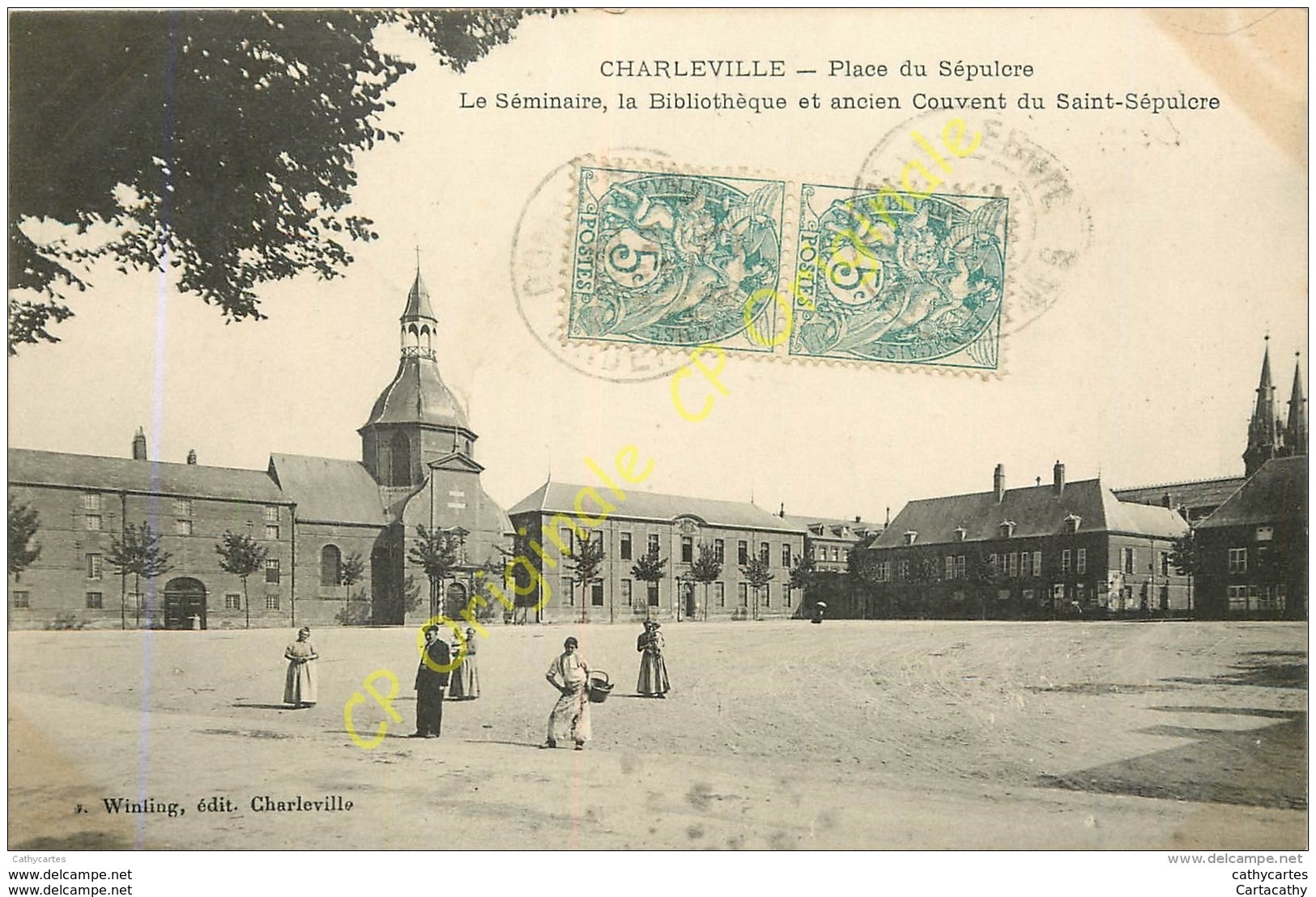 08.  CHARLEVILLE . Place Du Sépulcre . Le Séminaire La Bibliothèque Et Ancien Couvent Du St-Sépulcre . - Charleville