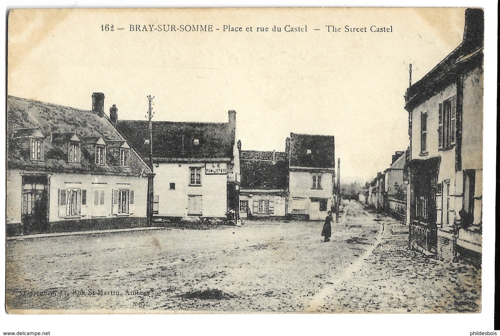 SOMME  BRAY SUR SOMME  Place Et Rue Du Castel - Bray Sur Somme