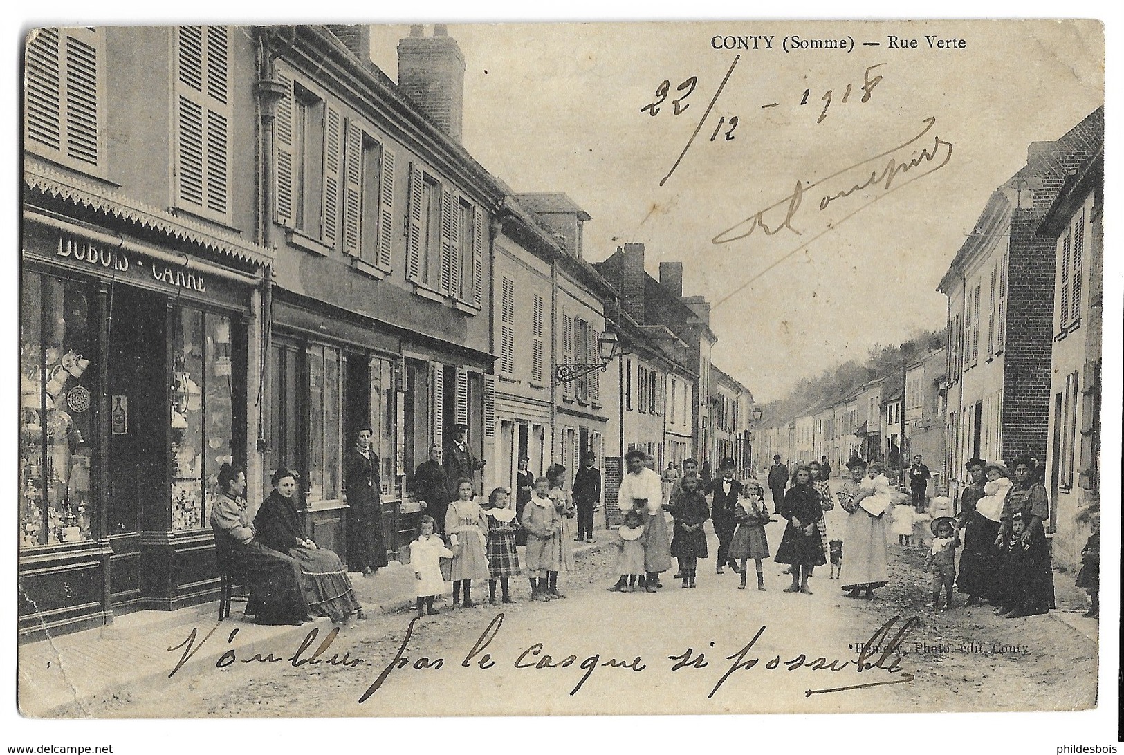 SOMME  CONTY  Rue Verte - Conty