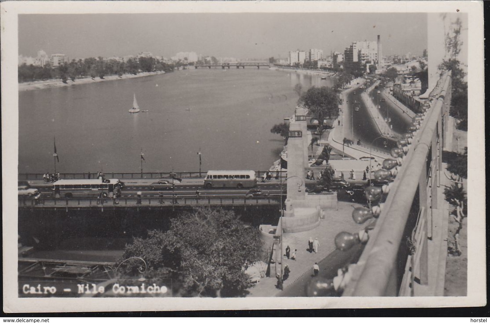 Ägypten - Kairo - Cairo - Nile Corniche - Bridge - Bus - Kairo