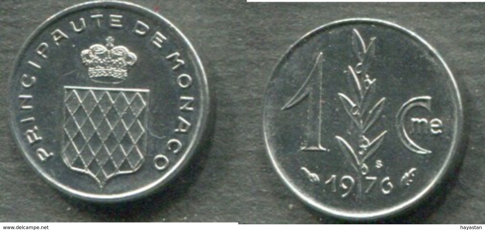 MONACO - 1 CENTIME 1976 - 1960-2001 Nouveaux Francs