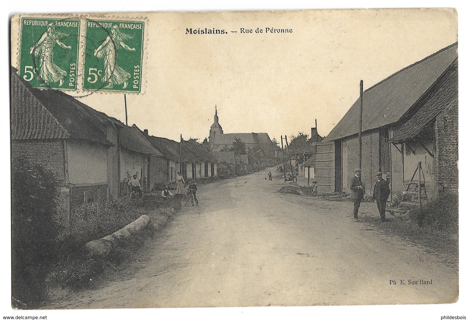 SOMME  MOISLAINS  Rue De Peronne - Moislains